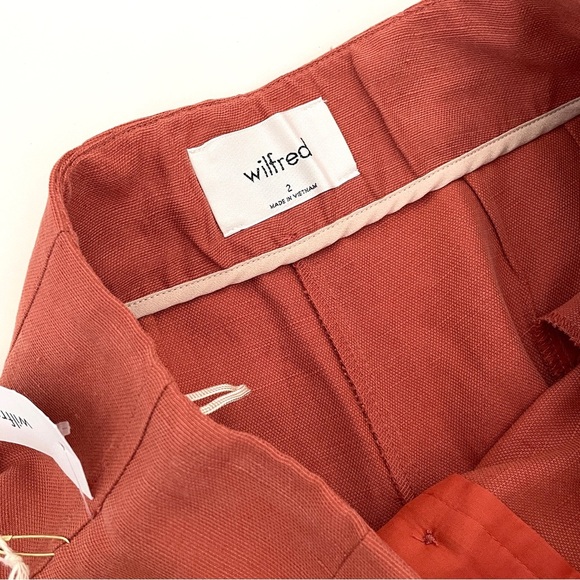 Aritzia Wander Wide Leg Linen Blend Cropped Pants - Picture 7 of 10